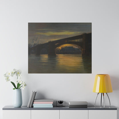 The Bridge by Frederick Oakes Sylvester - Matte Canvas, Stretched, 0.75"