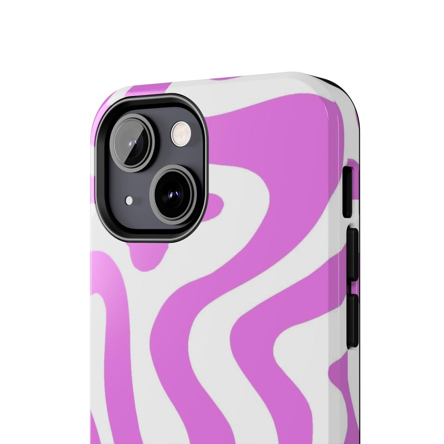 Lilac Swirl Fusion Tough iPhone Cases