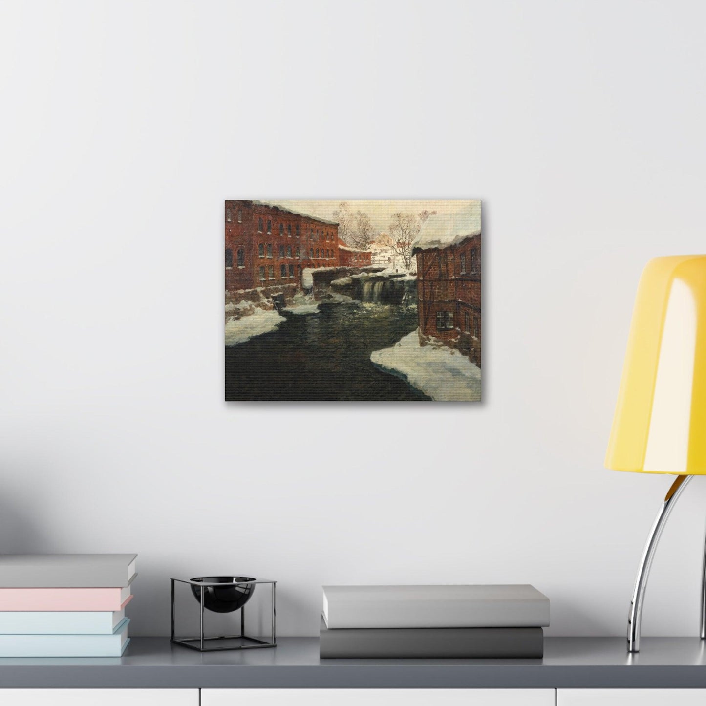 Claude Monet's Mill Scene - Canvas Gallery Wraps