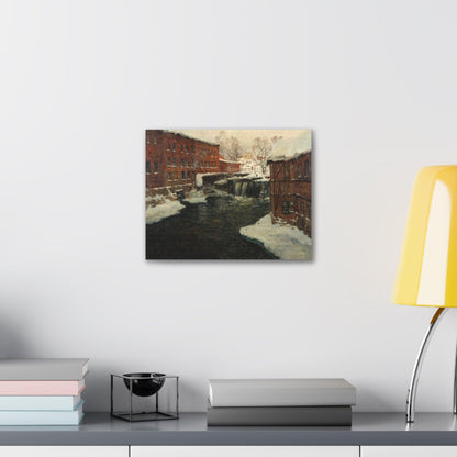 Claude Monet's Mill Scene - Canvas Gallery Wraps