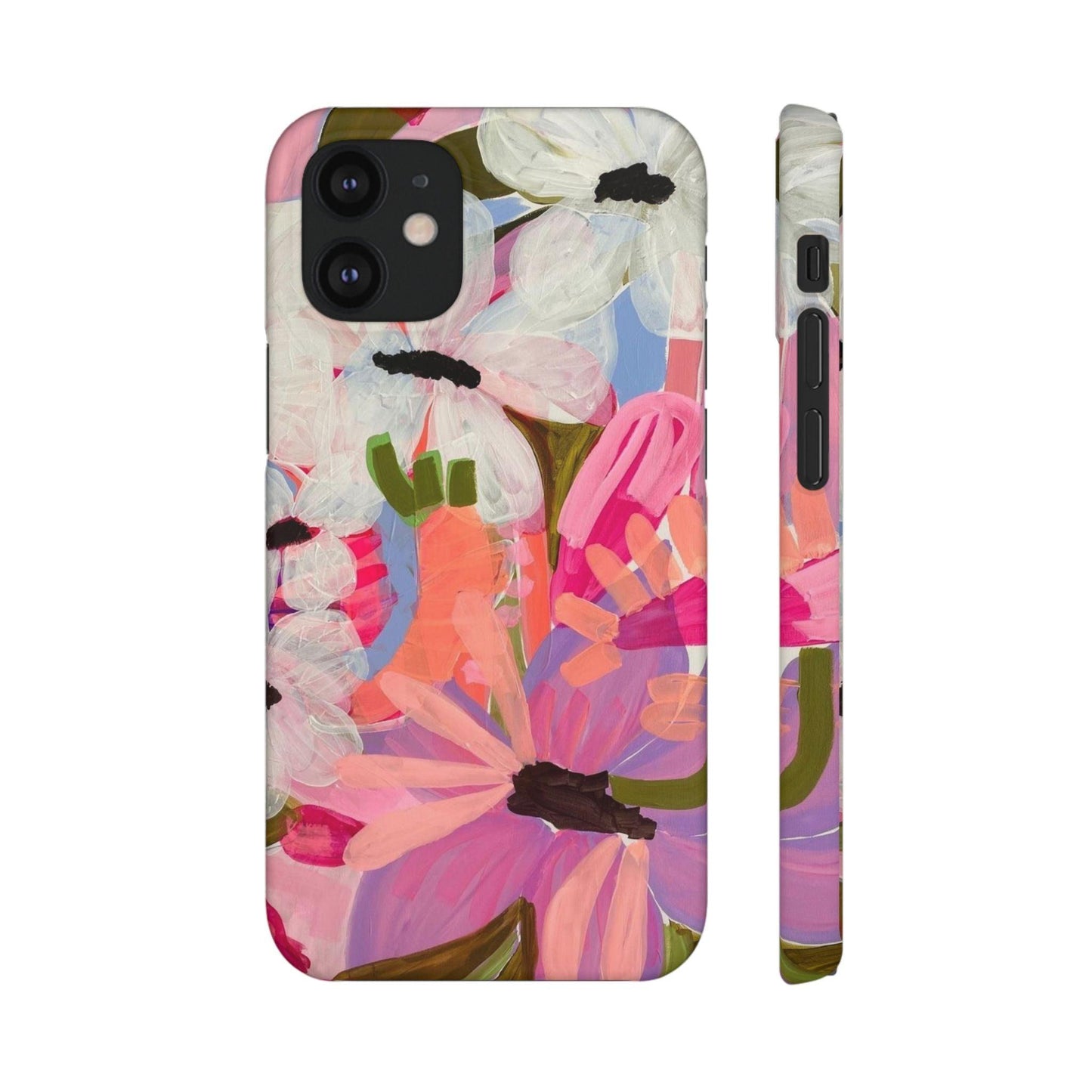 Blossoming Grace Floral Snap iPhone Cases