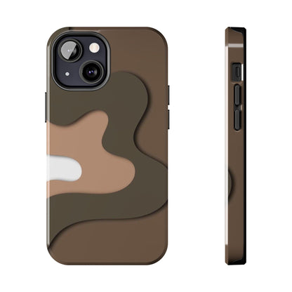 Brown Town Flows Tough iPhone Cases