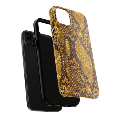 Golden Viper Scales Tough iPhone Cases