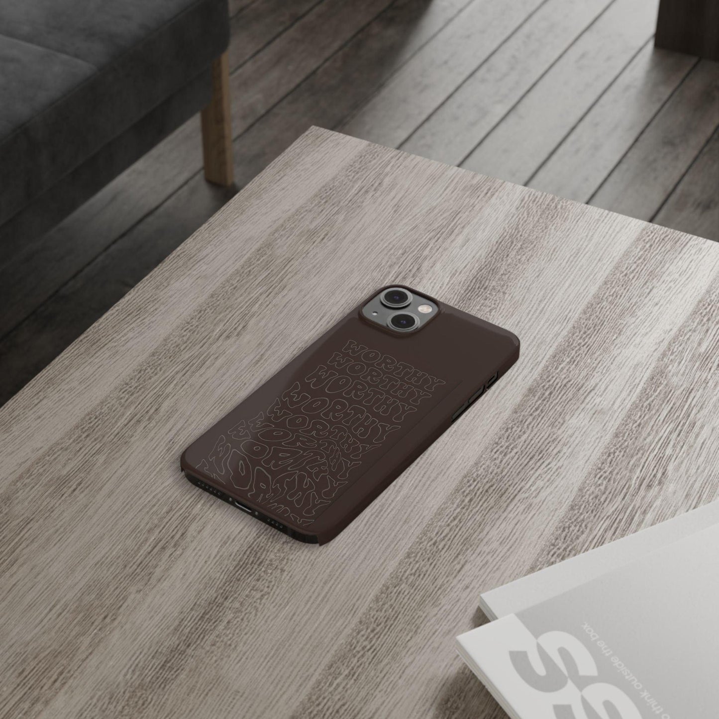 Worthy Brown Slim iPhone Cases