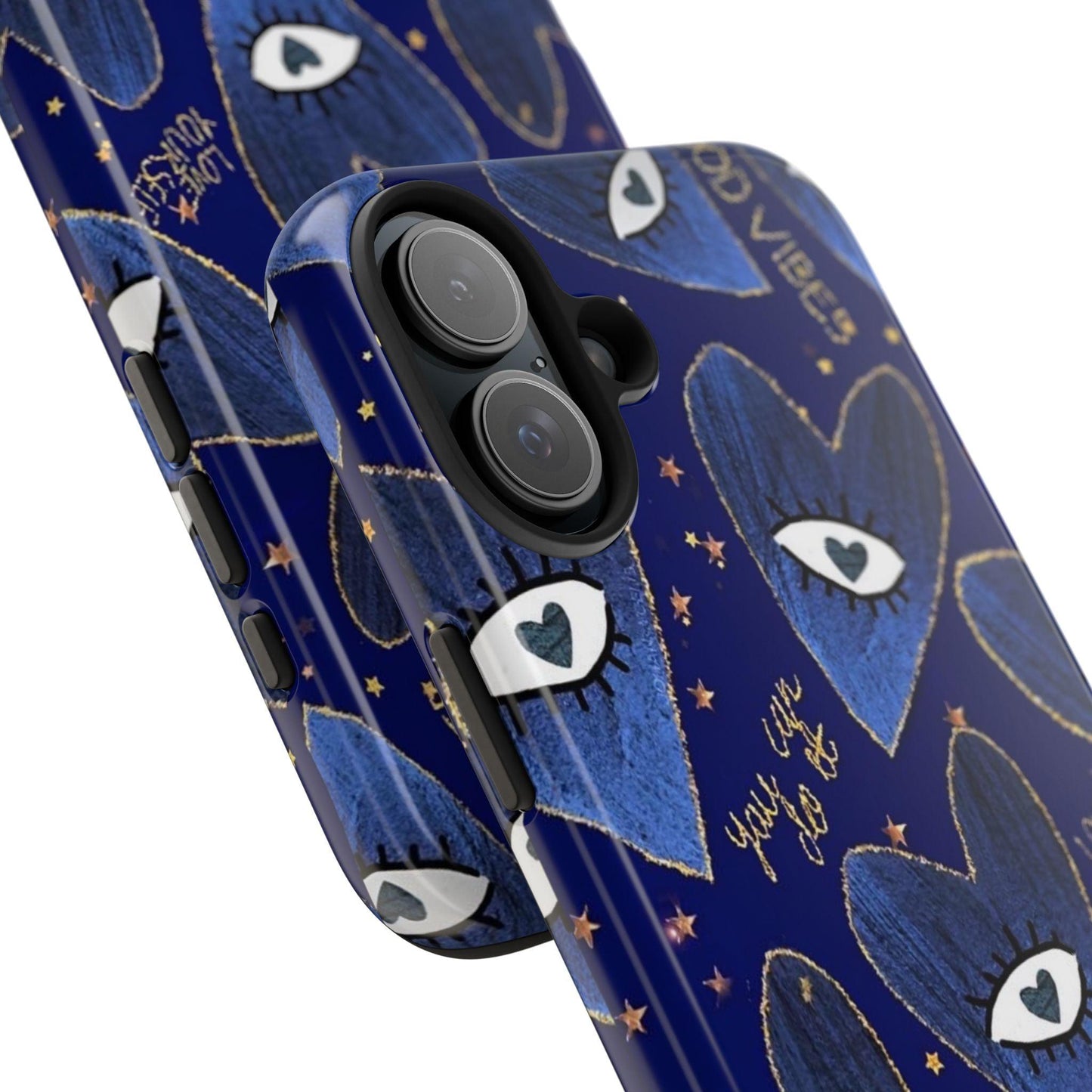 Lucky Midnight Blue Eyes Tough iPhone Cases