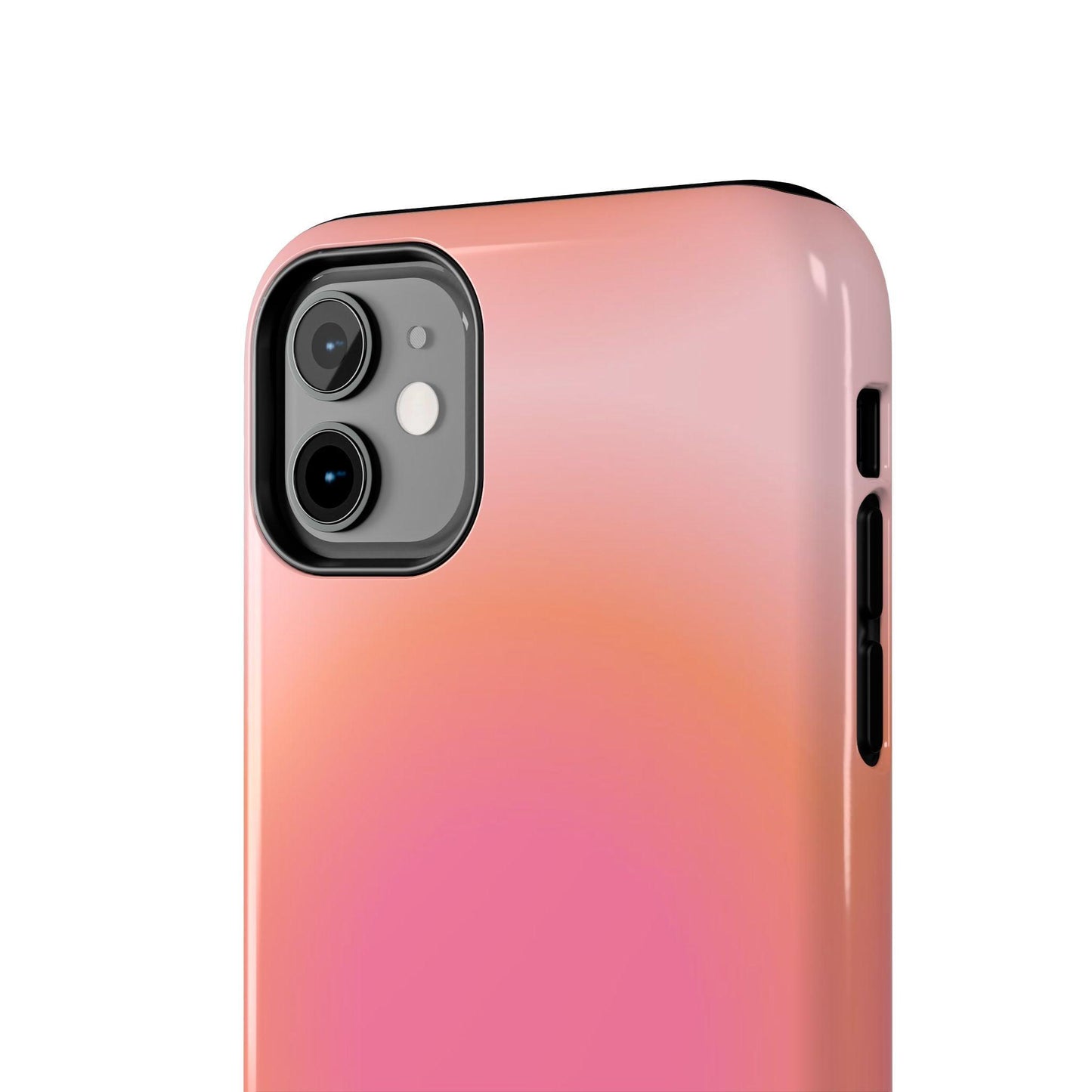 Coral Blushed Aura Tough iPhone Cases