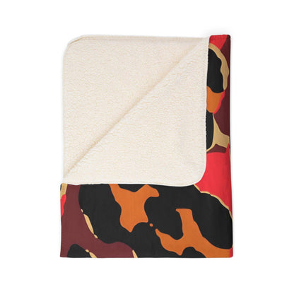 Wild Heat Camo Fleece Sherpa Blanket