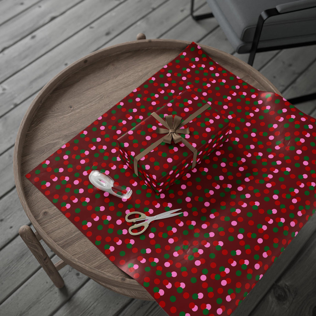 Holiday Confetti Wrapping Paper Roll