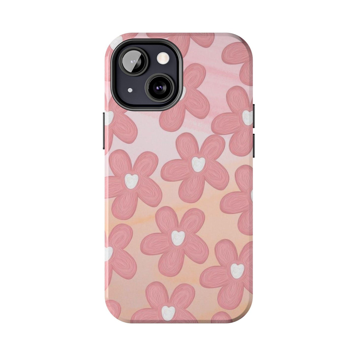 The Floral Hues Tough iPhone Cases