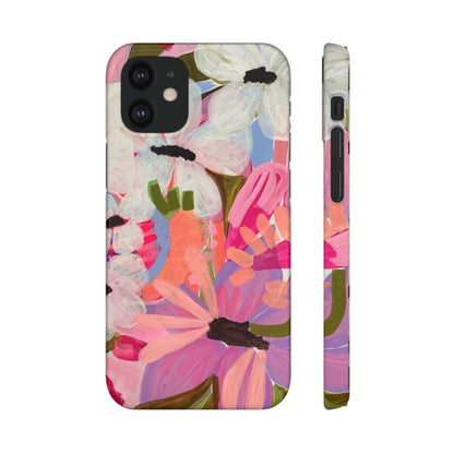 Blossoming Grace Floral Snap iPhone Cases