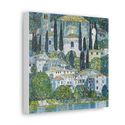 Gustav Klimt's Kirche in Cassone (1913) Canvas Gallery Wraps