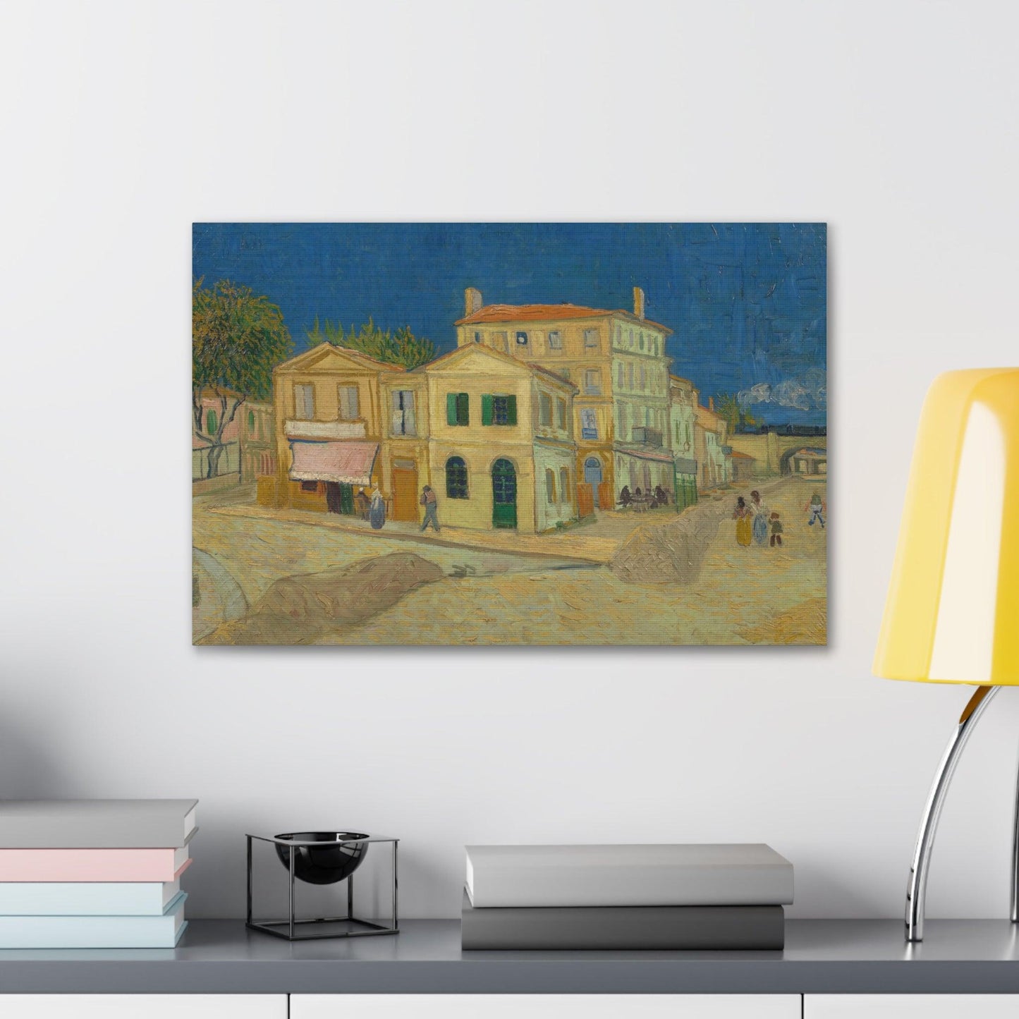 The Yellow House by Vincent Van Gogh - Canvas Gallery Wraps