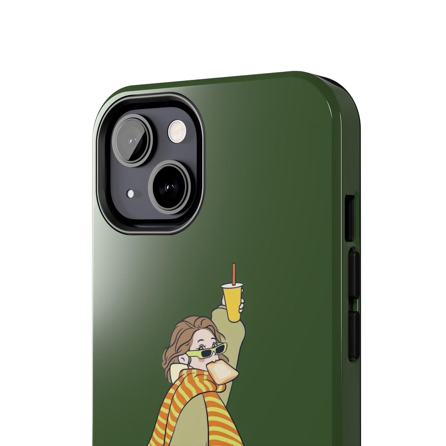 Snack Stroll & Sassy Sips Chic iPhone Cases