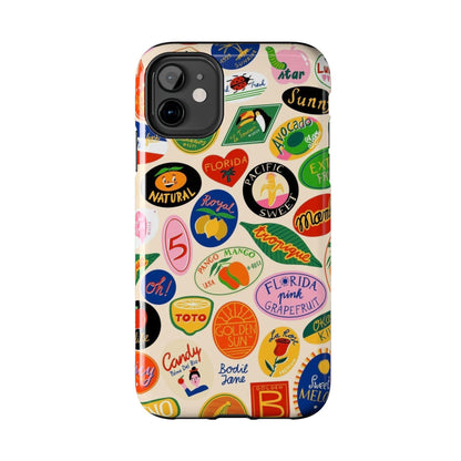 Florida Sunshine Labels Tough iPhone Cases