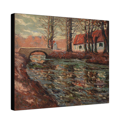 River Landscape by Ernest Lawson - Matte Canvas, Stretched, 0.75"