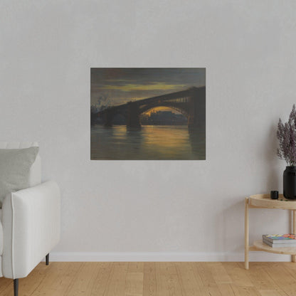 The Bridge by Frederick Oakes Sylvester - Matte Canvas, Stretched, 0.75"