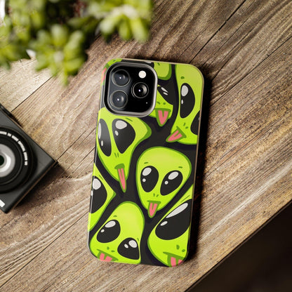 Alien Frenzy Tough iPhone Cases