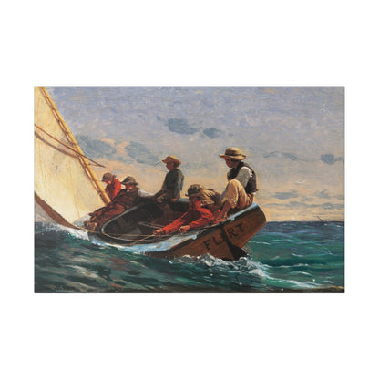 The Flirt (1874) by Winslow Homer - Matte Canvas, Stretched, 0.75"