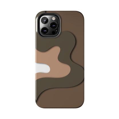 Brown Town Flows Tough iPhone Cases