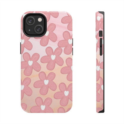 The Floral Hues Tough iPhone Cases