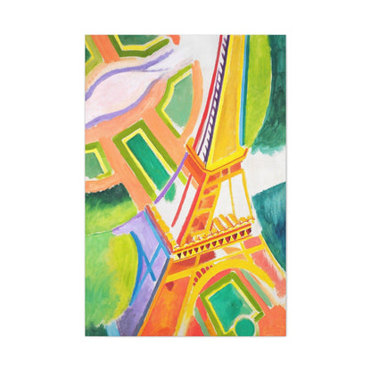 Robert Delaunay's Eiffel Tower (1924) painting - Canvas Gallery Wraps