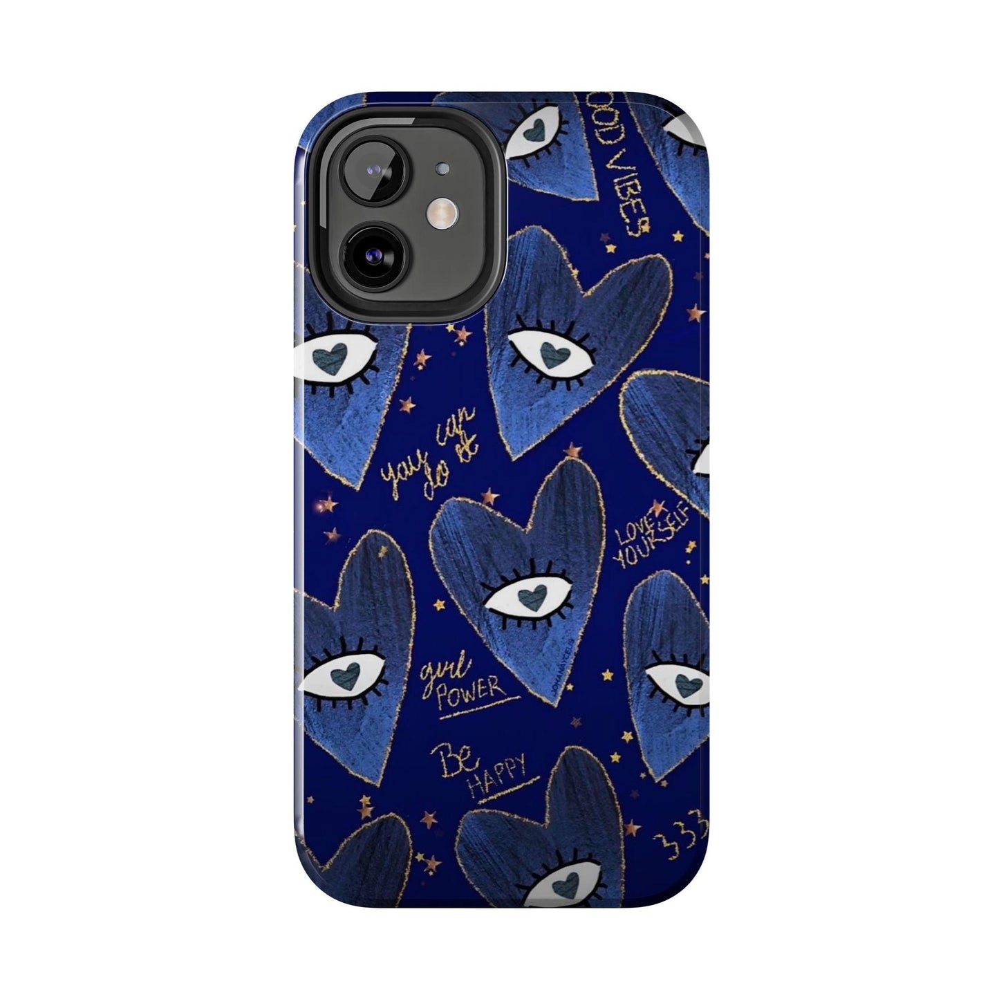 Lucky Midnight Blue Eyes Tough iPhone Cases