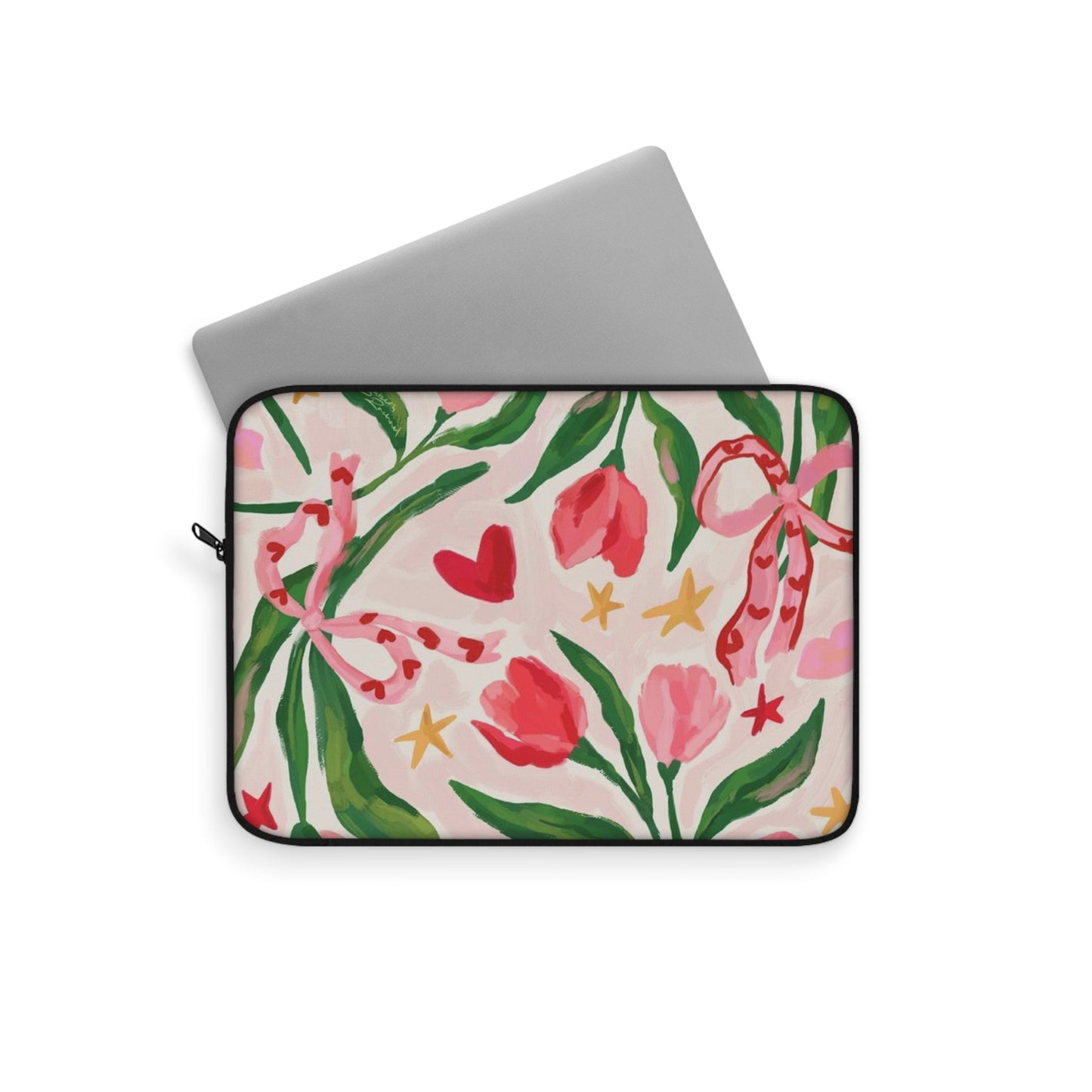 Tulip Love Floral Laptop Sleeve