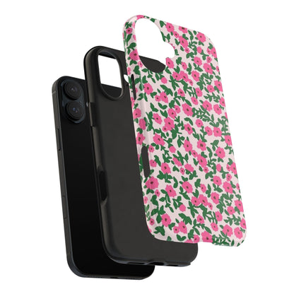 Spring Edition Pink Floral Tough iPhone Cases