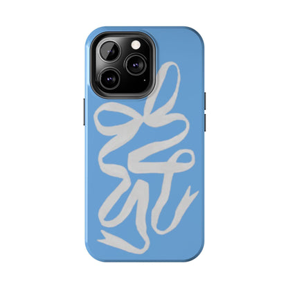 Bow in Blue Cute iPhone Cases