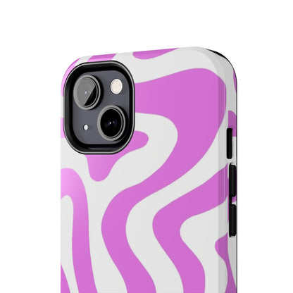 Lilac Swirl Fusion Tough iPhone Cases