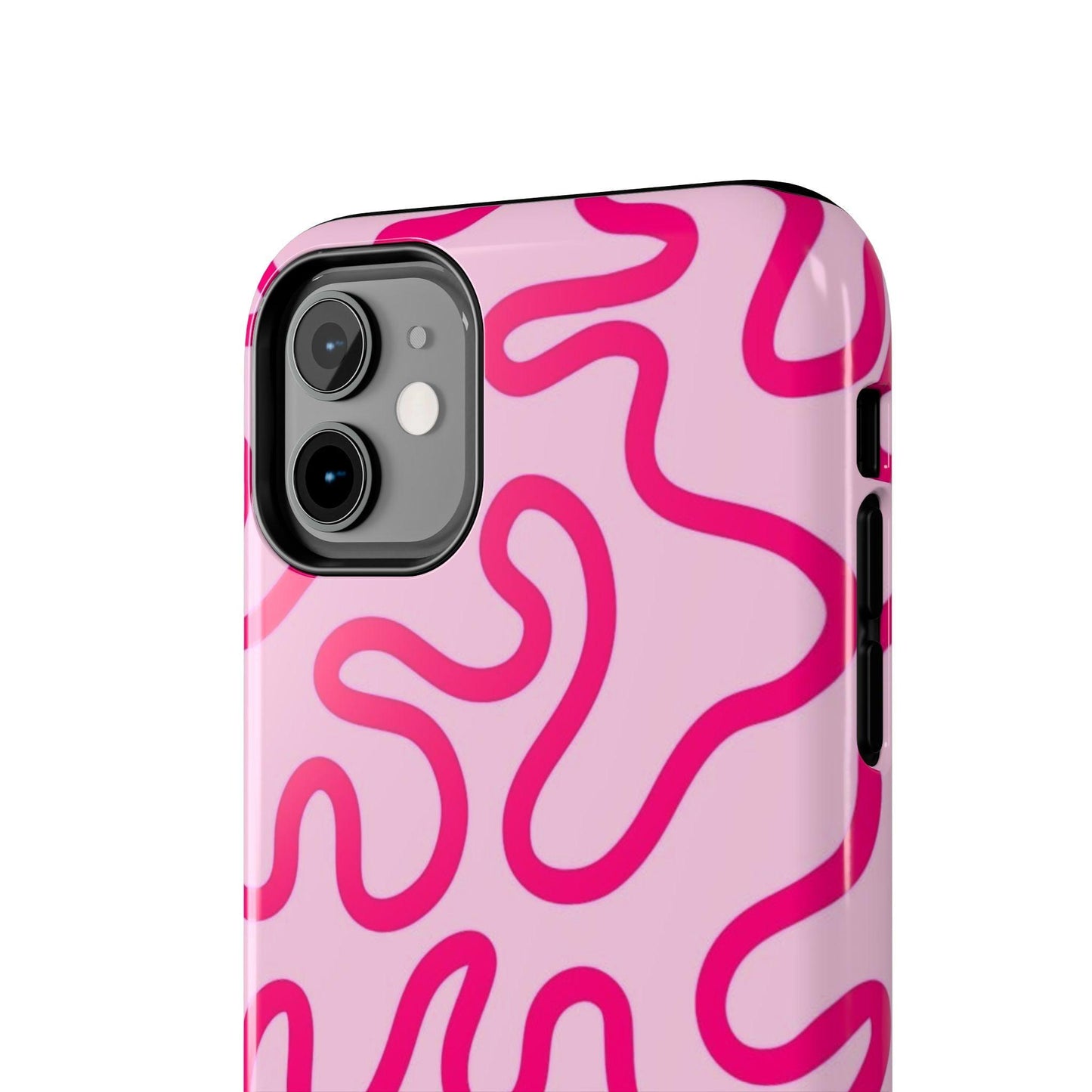 Pink Paradise Swirls Tough iPhone Cases