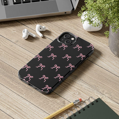 Pink Ribbon Charm iPhone Tough Case