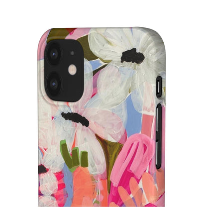 Blossoming Grace Floral Snap iPhone Cases