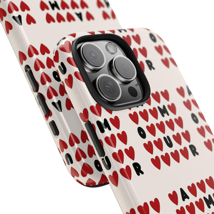 AMOUR Valentines iPhone Cases