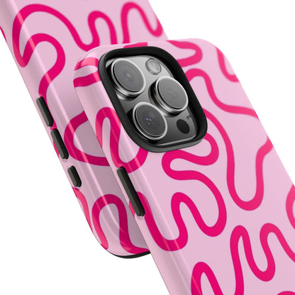 Pink Paradise Swirls Tough iPhone Cases