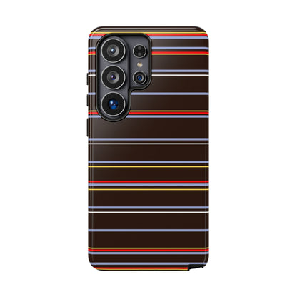 Chocolate Citylines Striped Phone Case