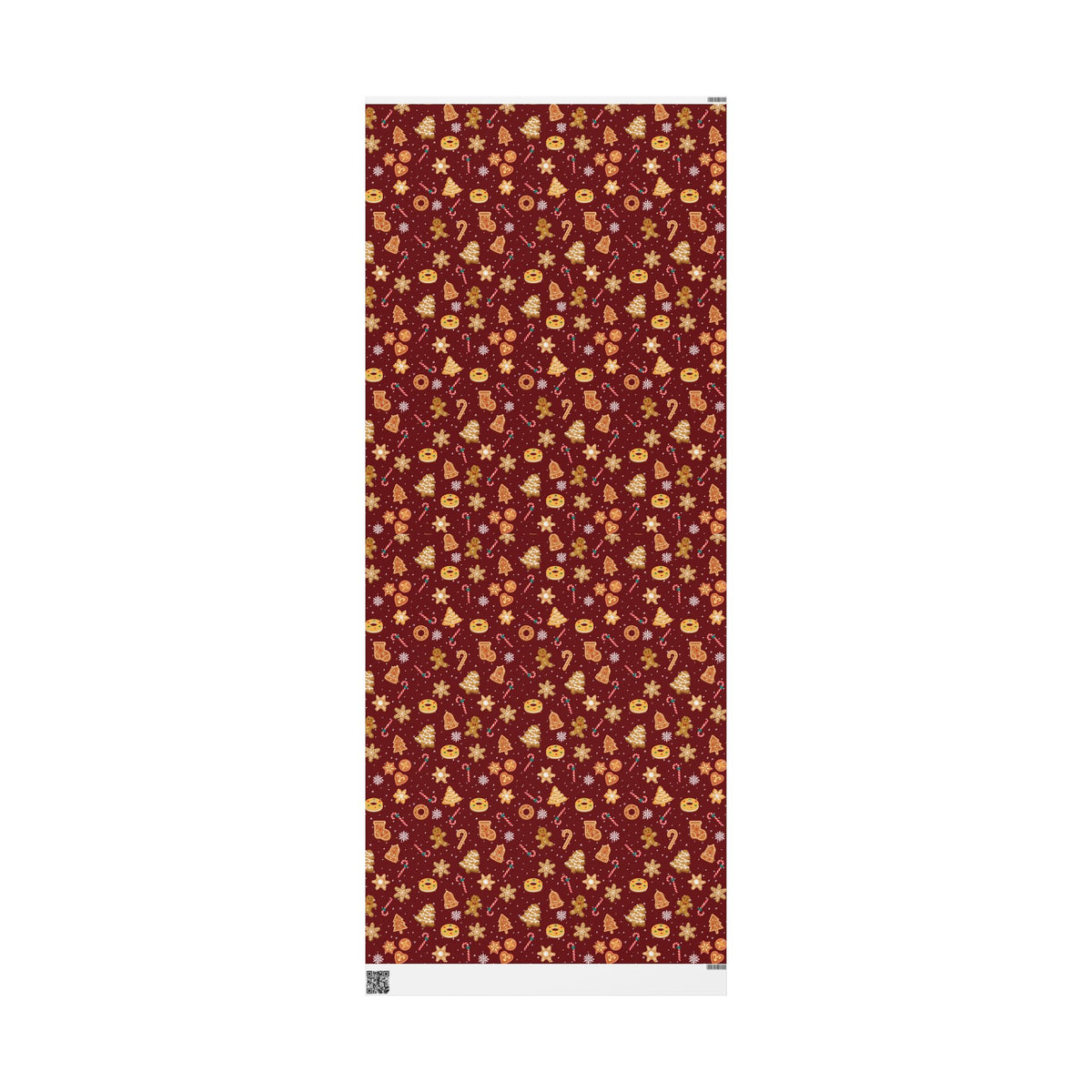The Cookie Wonderland Burgundy Wrapping Paper