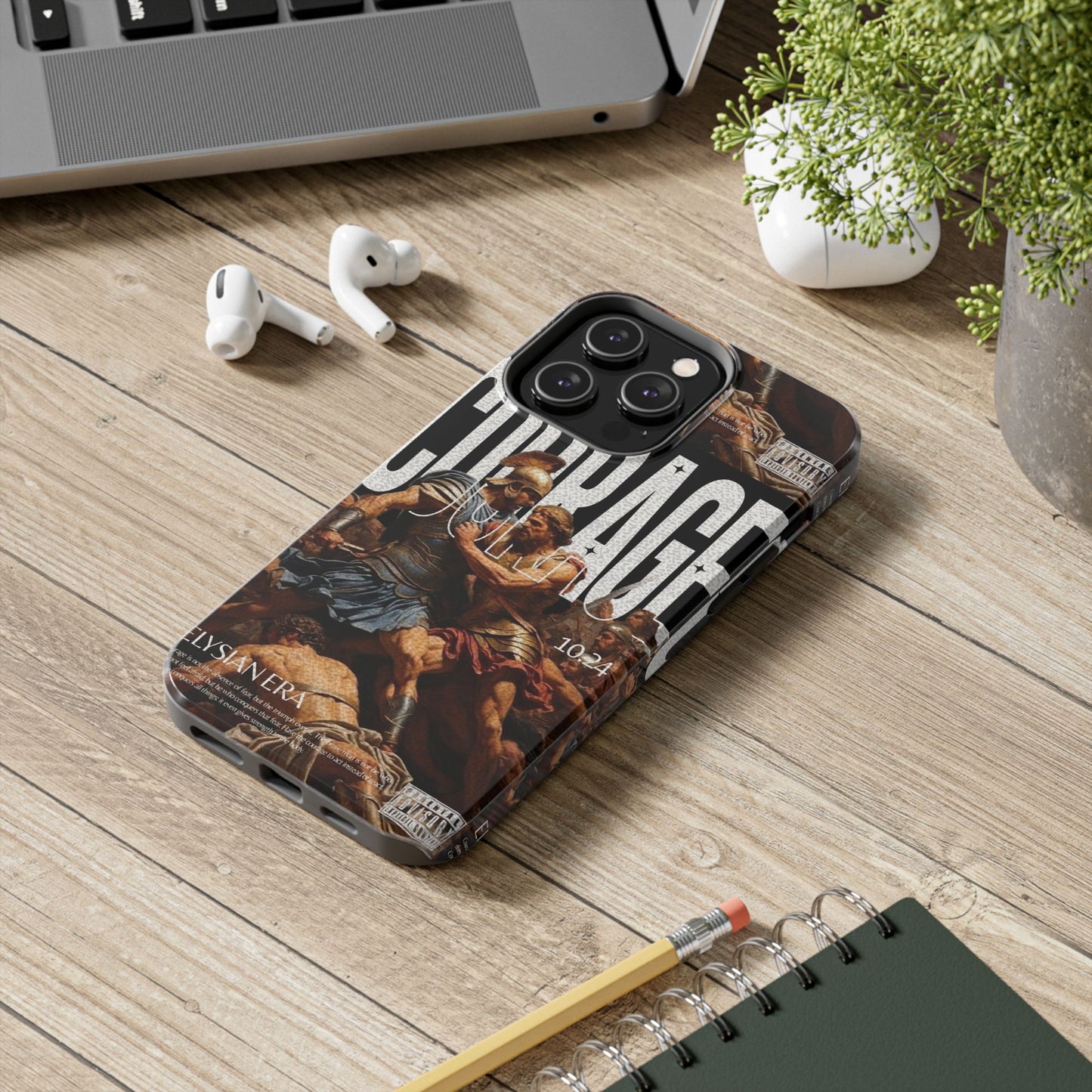 Courage Battle Scene iPhone Cases