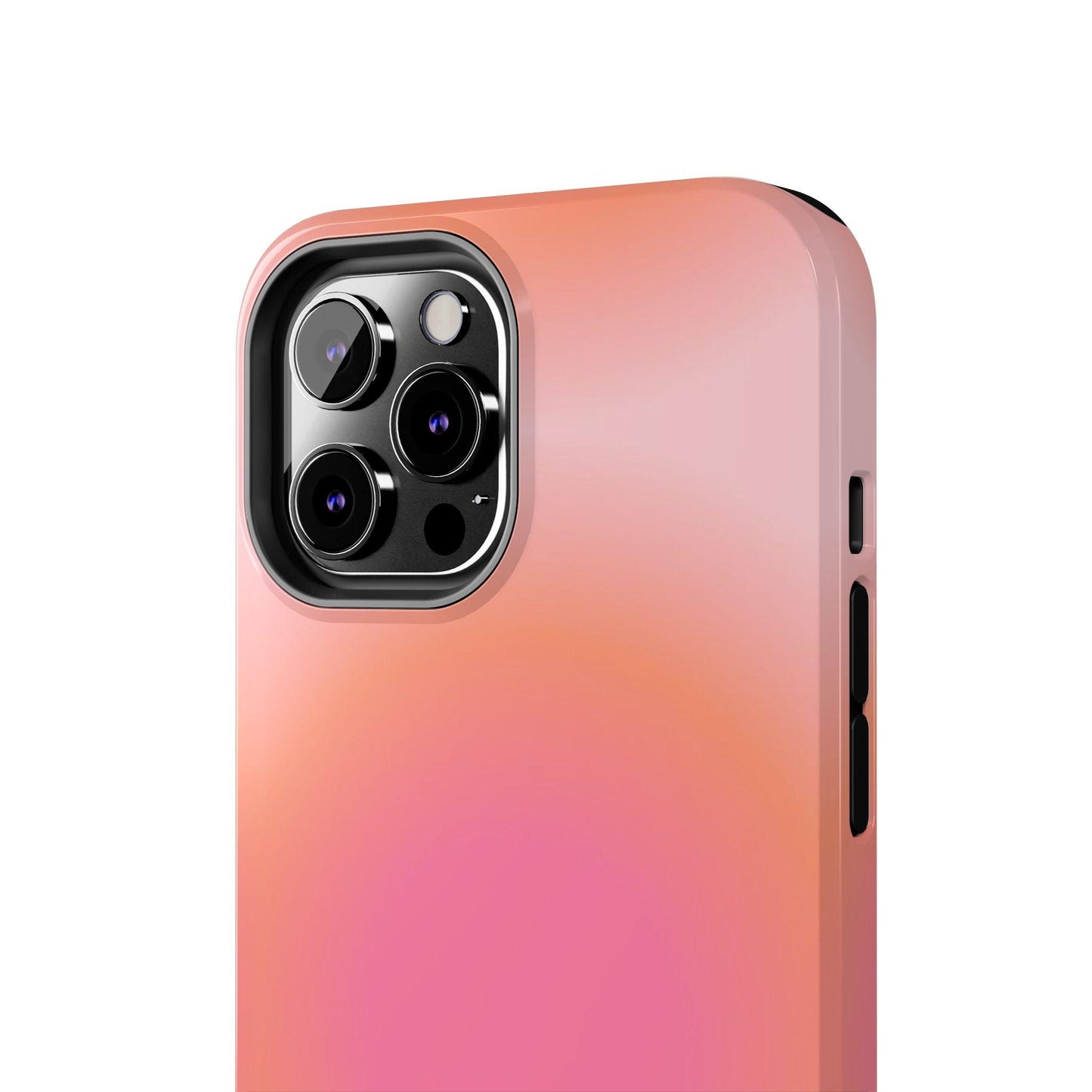 Coral Blushed Aura Tough iPhone Cases