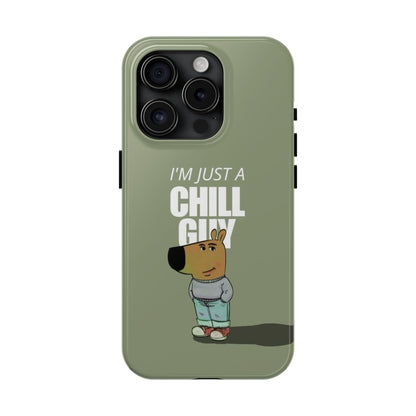 Chill Guy Meme Tough iPhone Cases