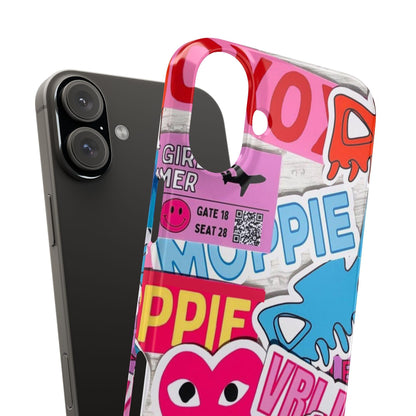 Sticker Frenzy Pop iPhone Cases