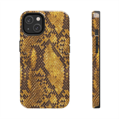 Golden Viper Scales Tough iPhone Cases