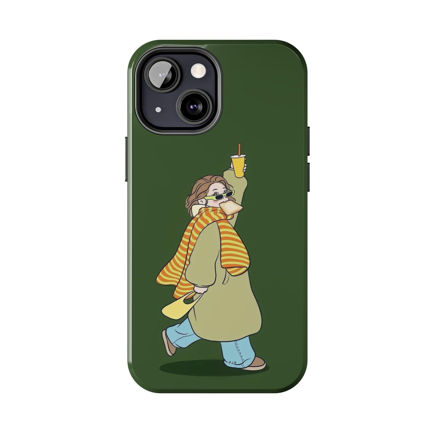 Snack Stroll & Sassy Sips Chic iPhone Cases