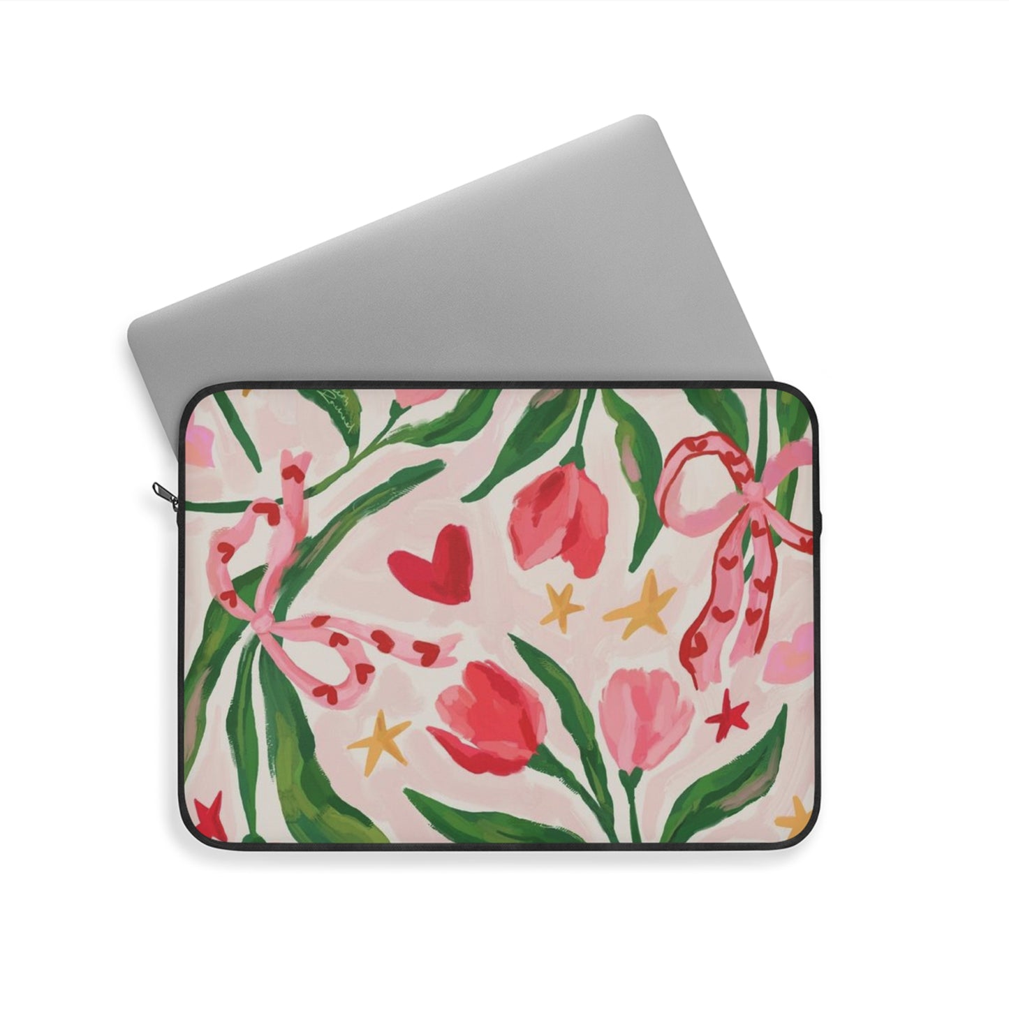 Tulip Love Floral Laptop Sleeve