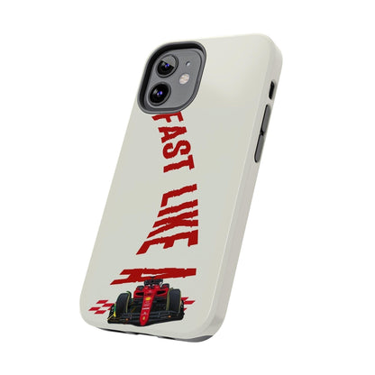 Fast Like a Race Car Tough iPhone Cases