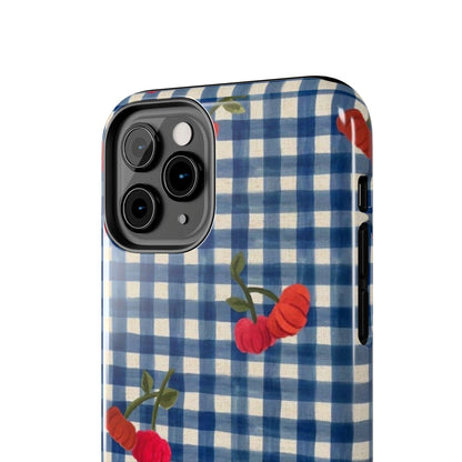 Charming Gingham Tough iPhone Cases