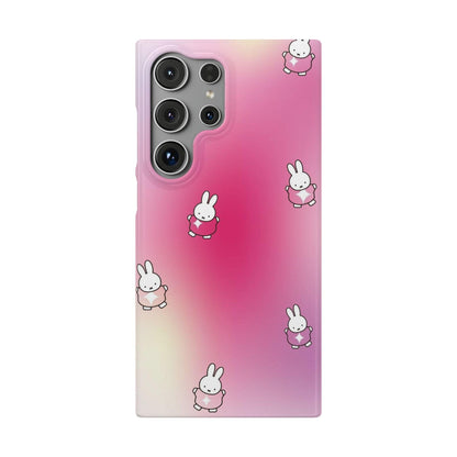 The Bunny Aura Pink Snap Cases