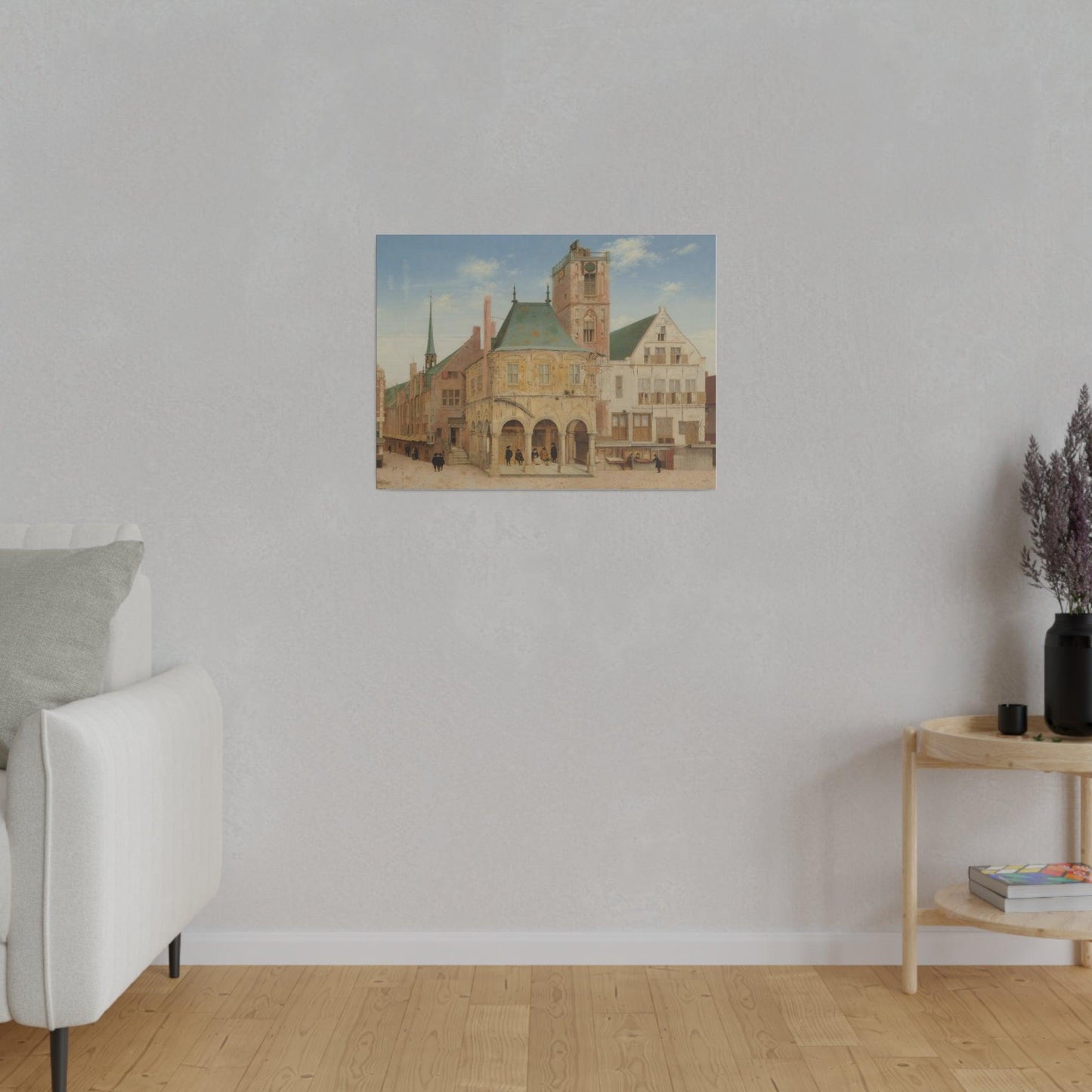 The Old Town Hall of Amsterdam (1657) by Pieter Jansz Saenredam - Matte Canvas, Stretched, 0.75"