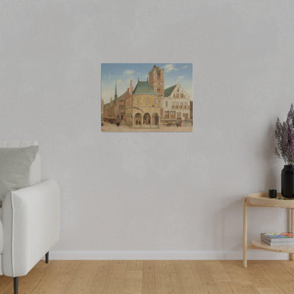 The Old Town Hall of Amsterdam (1657) by Pieter Jansz Saenredam - Matte Canvas, Stretched, 0.75"