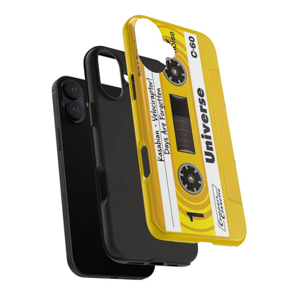 Retro Yellow Cassette Tape iPhone Cases